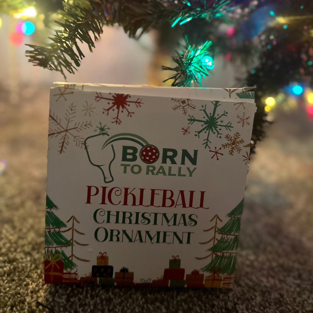 Pickleball Snowflake Christmas Ornament
