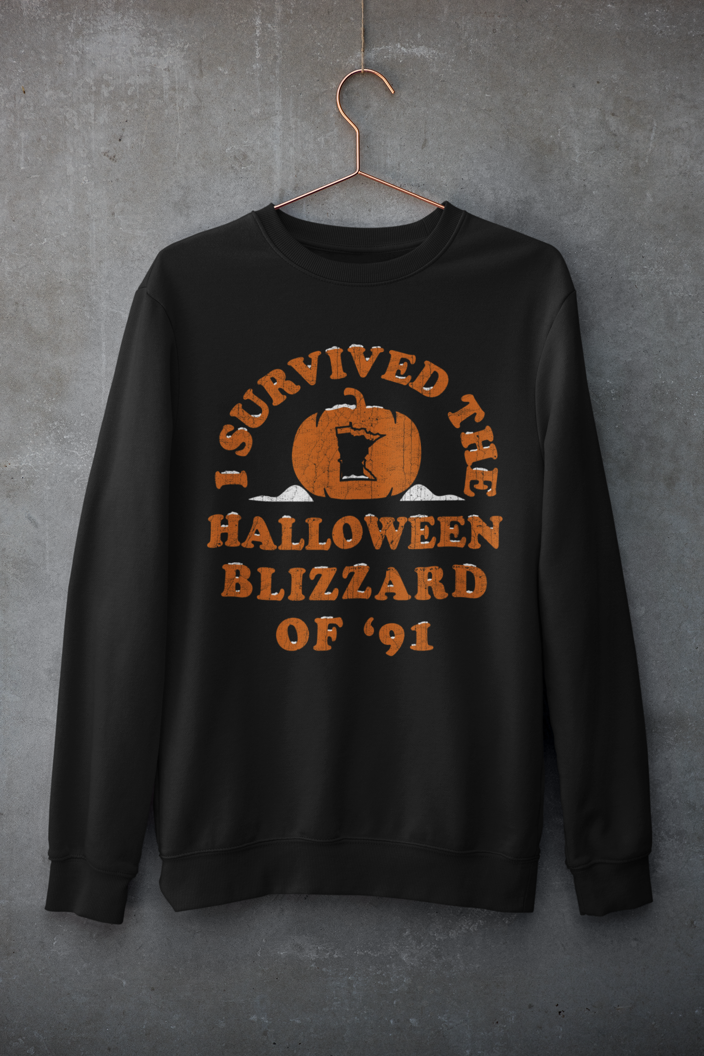 I Survived the Halloween Blizzard of '91 Crewneck