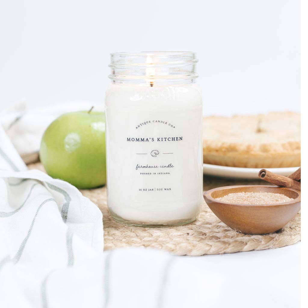 Soy Wax Mason Jar Candle - Momma's Kitchen