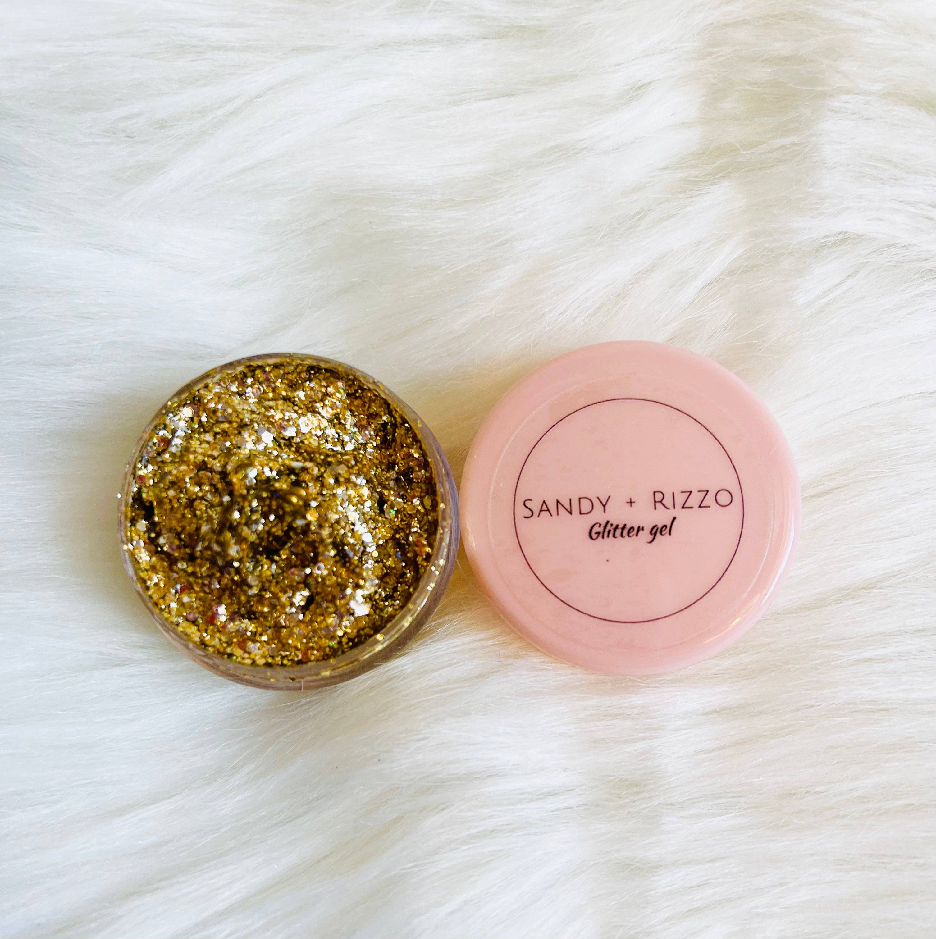 Luxury Neutral Gold Glitter Gel