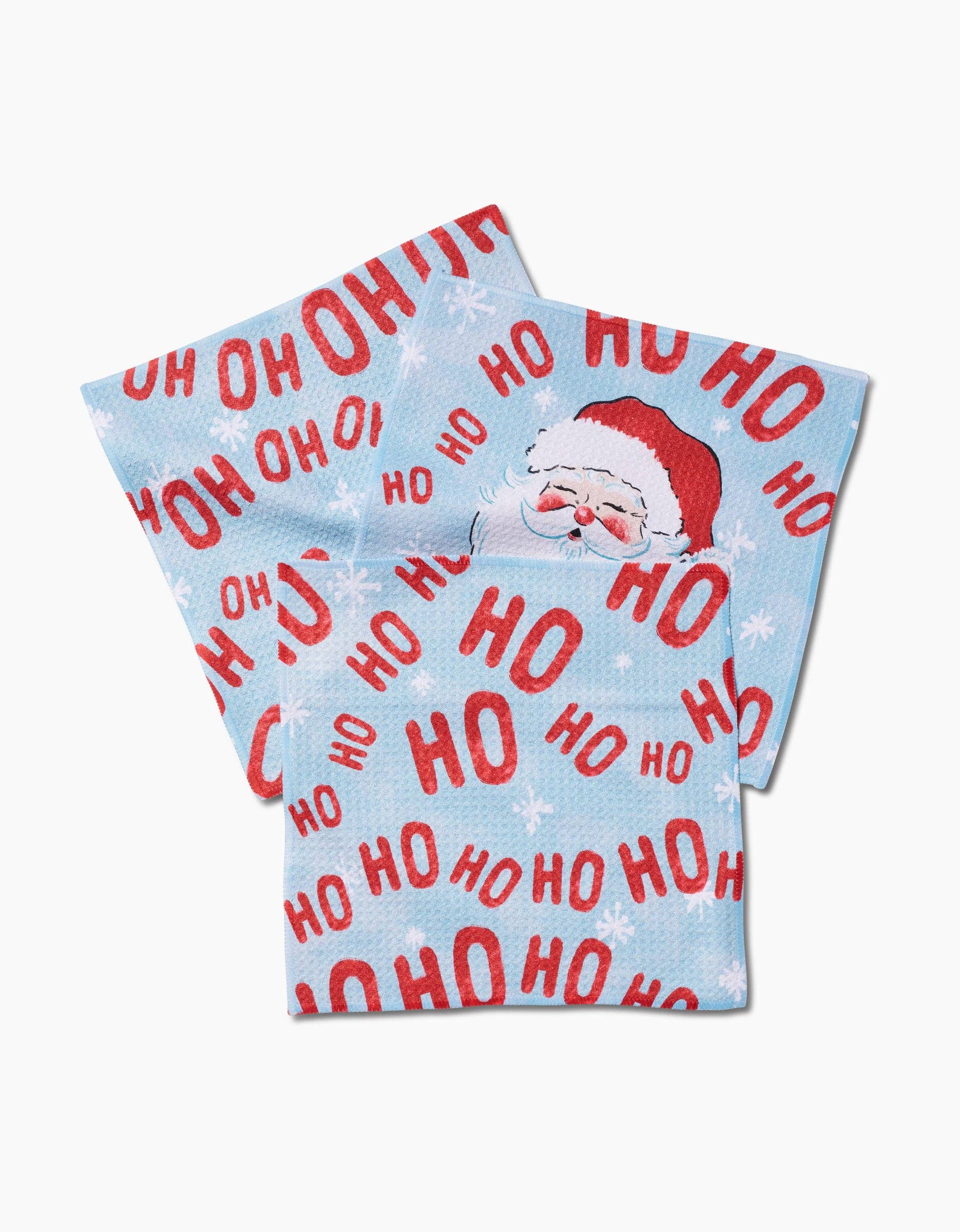 Merry Santa Claus Dishcloth Set