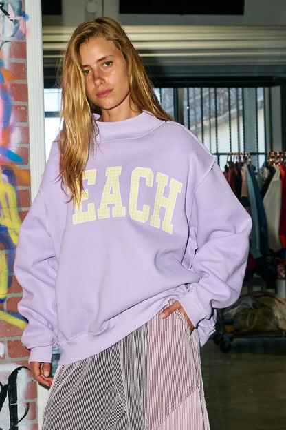 TEACH Reversible 'TEACH/INSPIRE' Mock-Neck Sweatshirt