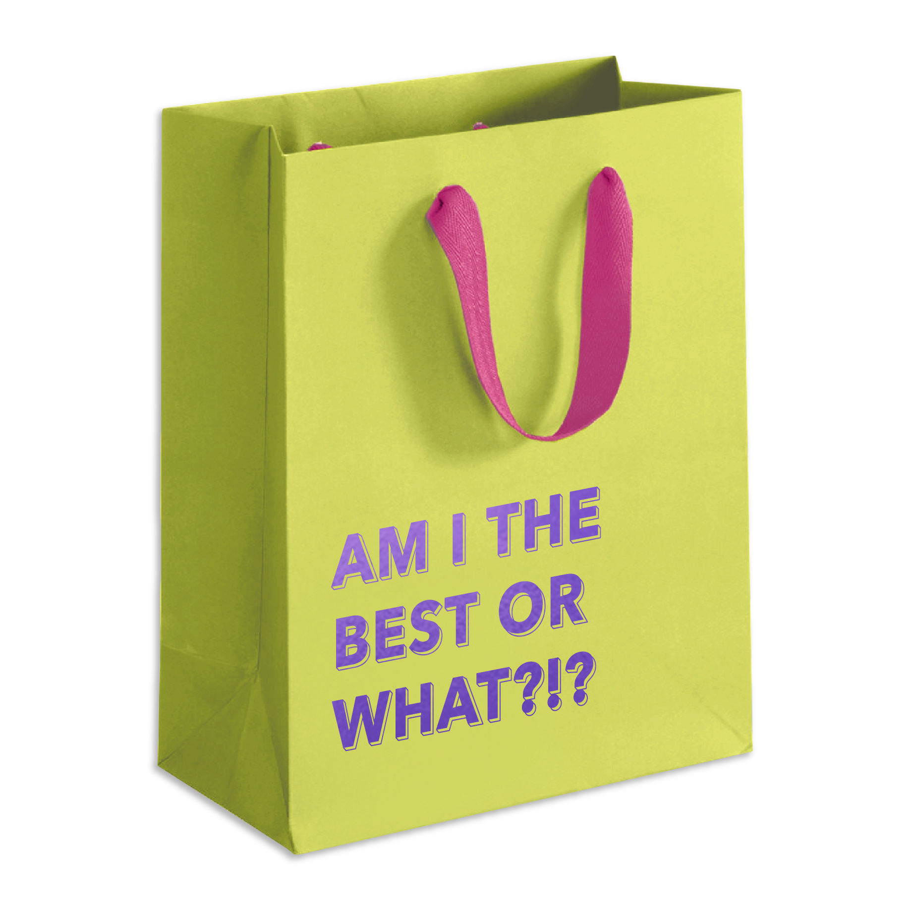 Am I The Best - Gift Bag (Tennis Yellow)
