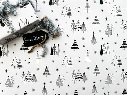 Black & White Wrapping Paper Collection