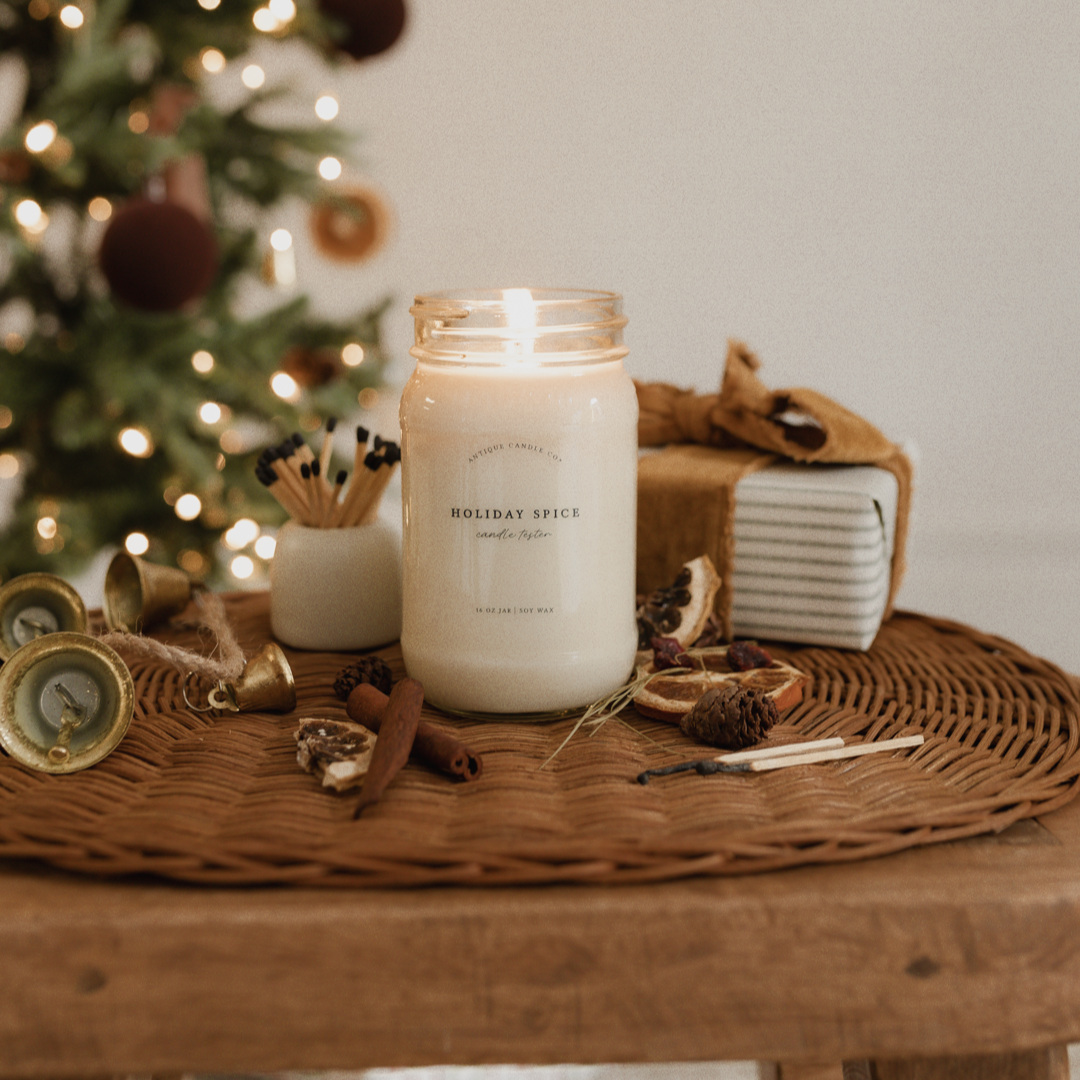 Holiday Spice - Soy Wax Mason Jar Candle