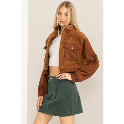 SHERPA AND CORDUROY JACKET