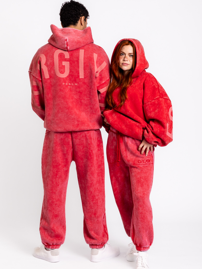 Kingdom Essential Hoodie - Snow Wash - True Red