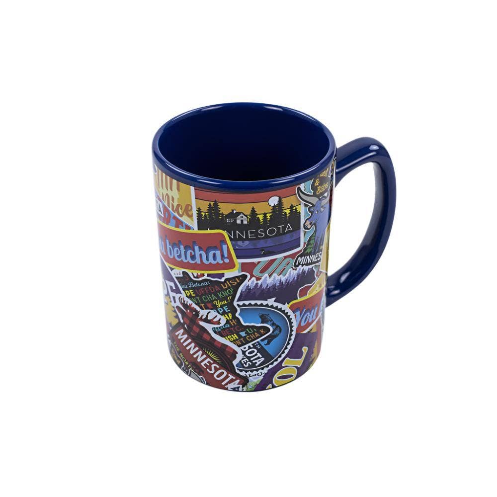 Minnesota Sticker Collage Mug