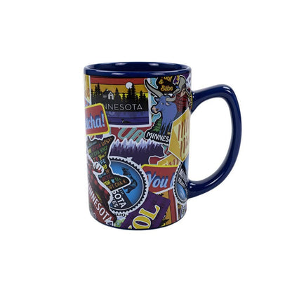Minnesota Sticker Collage Mug
