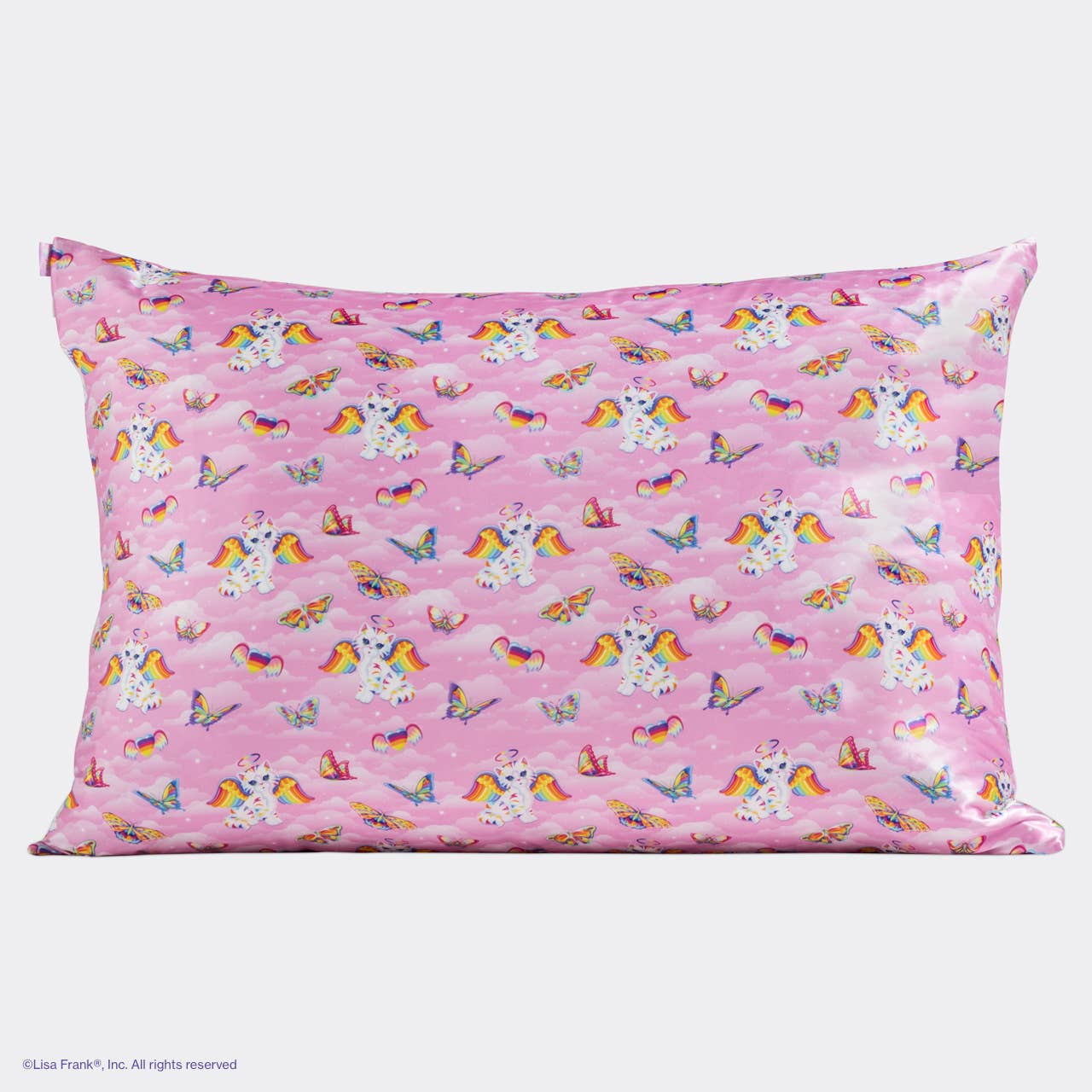 Lisa Frank x Kitsch Standard Satin Pillowcase - Angel Kitty™