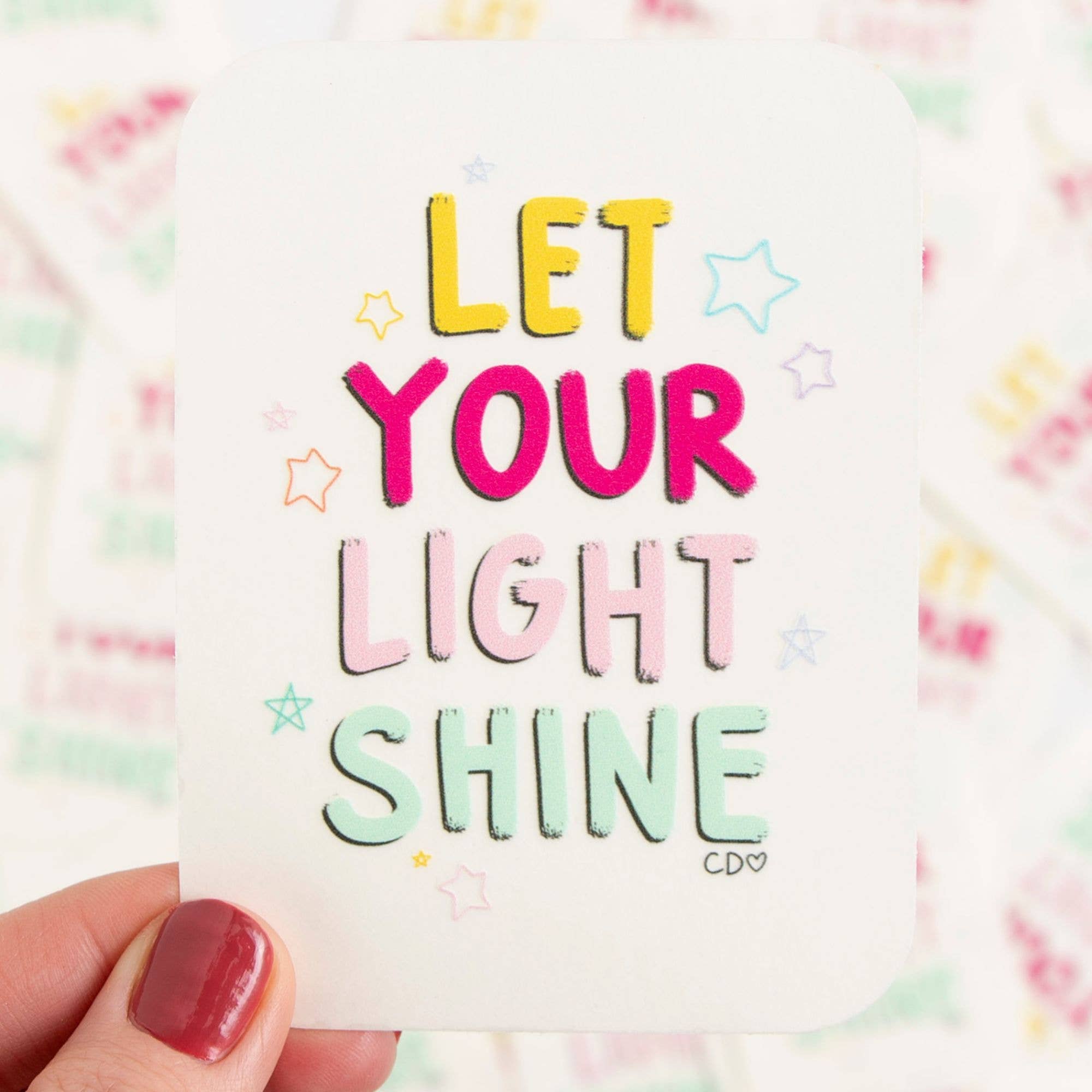 Let Your Light Shine Rainbow-Catcher Decal Sticker