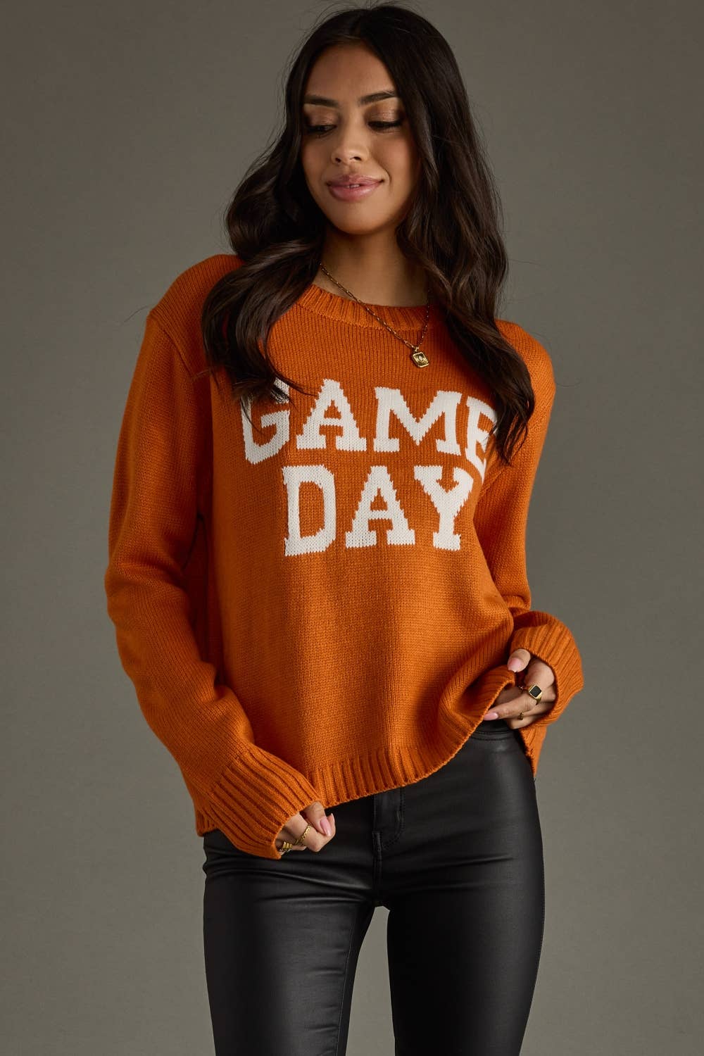 Orange Game Day Sweater