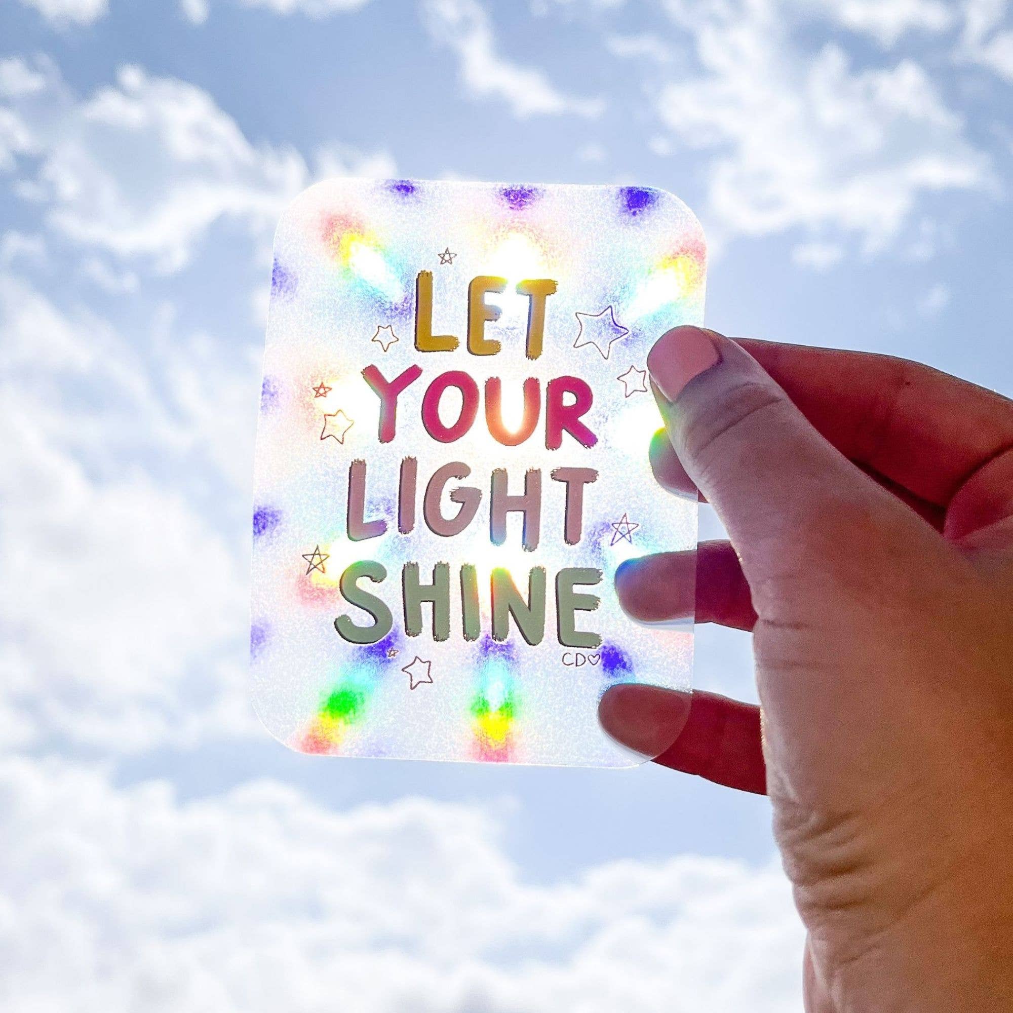 Lightcatcher Sticker Let Your Light Shine Rainbow-Catcher Decal Sticker – The 32nd Collective
