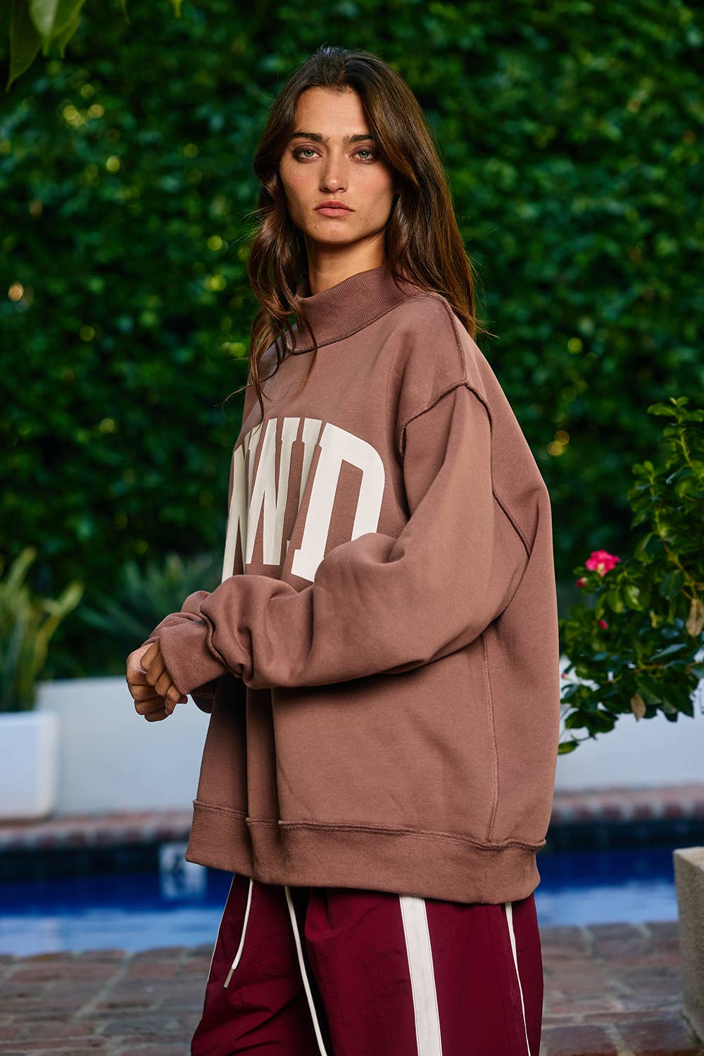 WWJD 'WWJD & AMEN' Reversible Mock Neck Sweatshirt