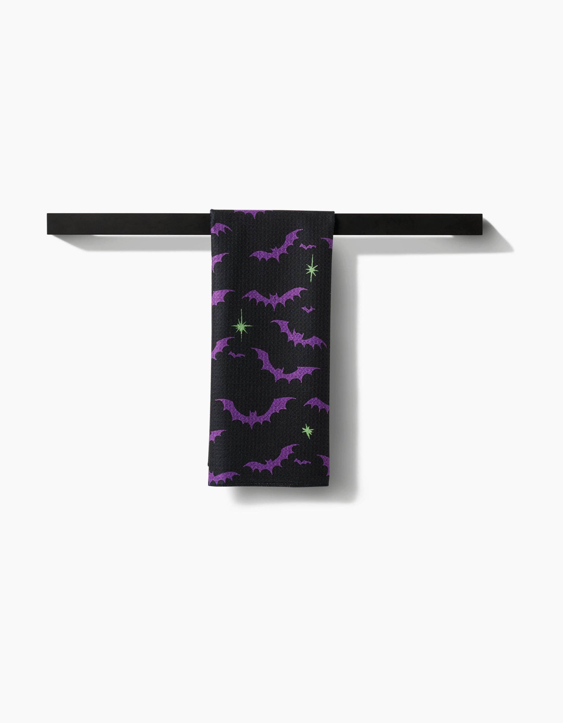 Dark Night Bats Tea Towel