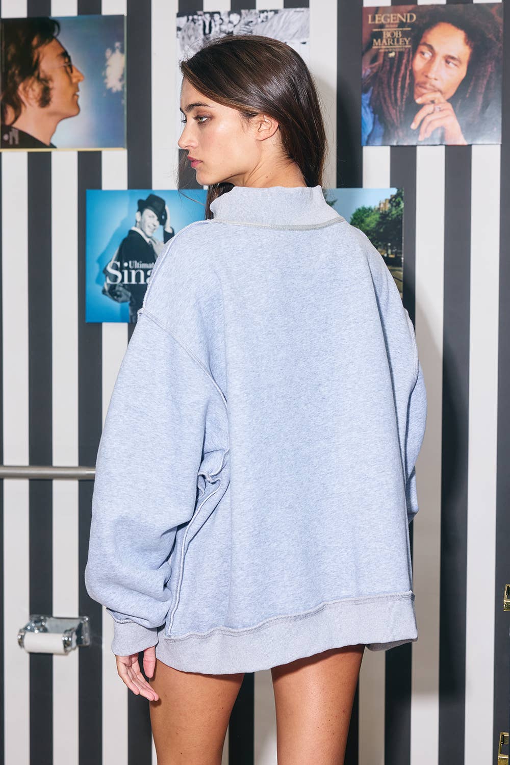 FOOTBALL 'FOOTBALL & GAMEDAY' Reversible Sweatshirt