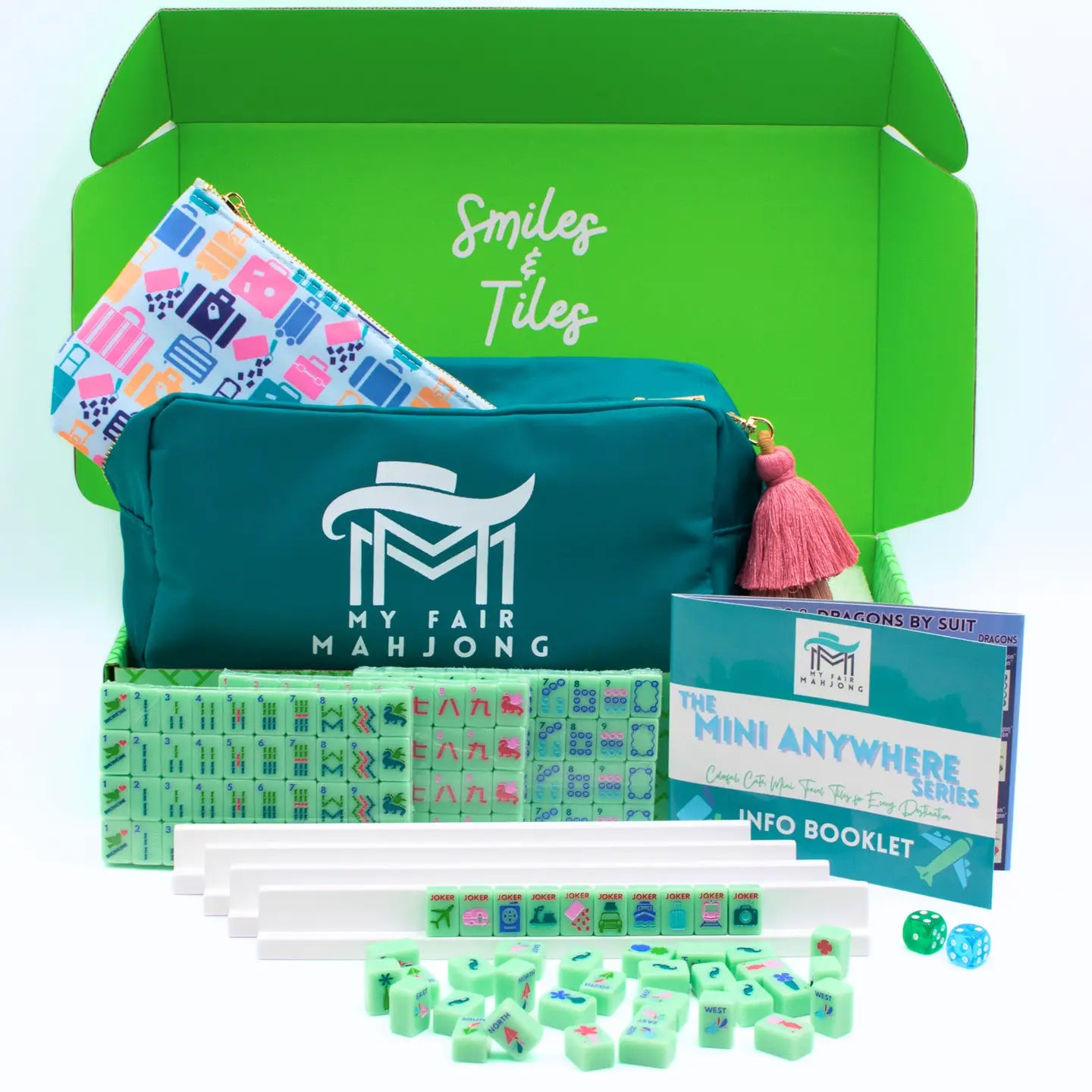Mini Travel Mahjong | Mini Anywhere Series | Green - Preorder