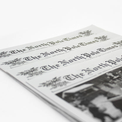 4pk North Pole Times Edition 2 - Newspaper and Gift Wrap