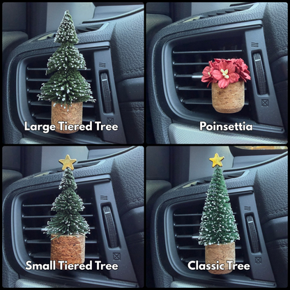Christmas Tree Vent Clip Car Air Freshener Diffuser Reusable