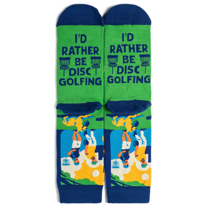 I'd Rather Be Disc Golfing Socks
