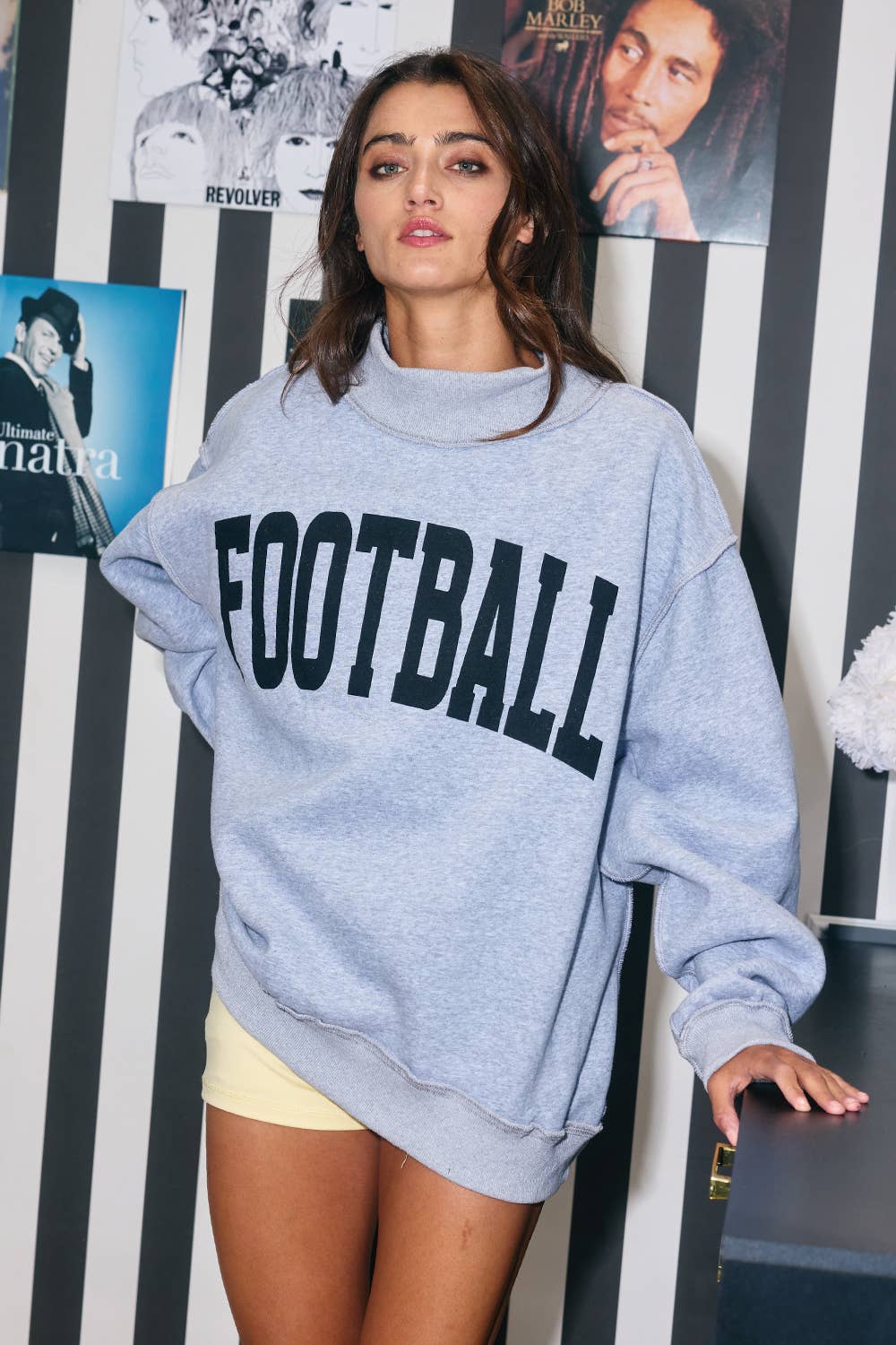 FOOTBALL 'FOOTBALL & GAMEDAY' Reversible Sweatshirt