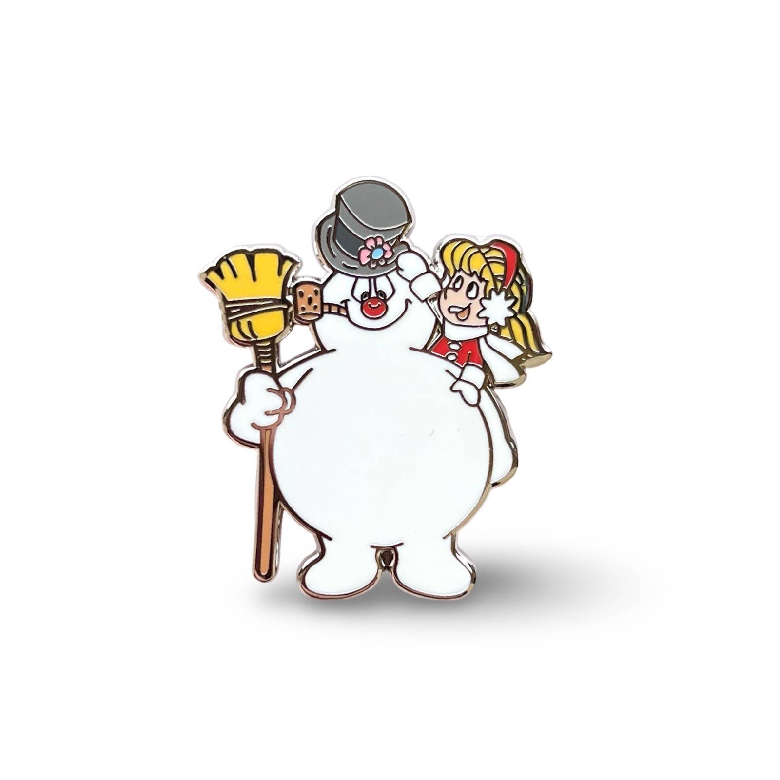 Nostalgic Cartoon Snowman Christmas Movie Enamel Pin