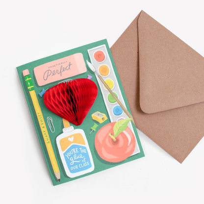 Pop-up Card - Teacher Supplies