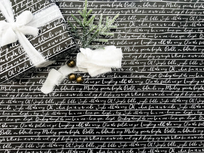 Black & White Wrapping Paper Collection
