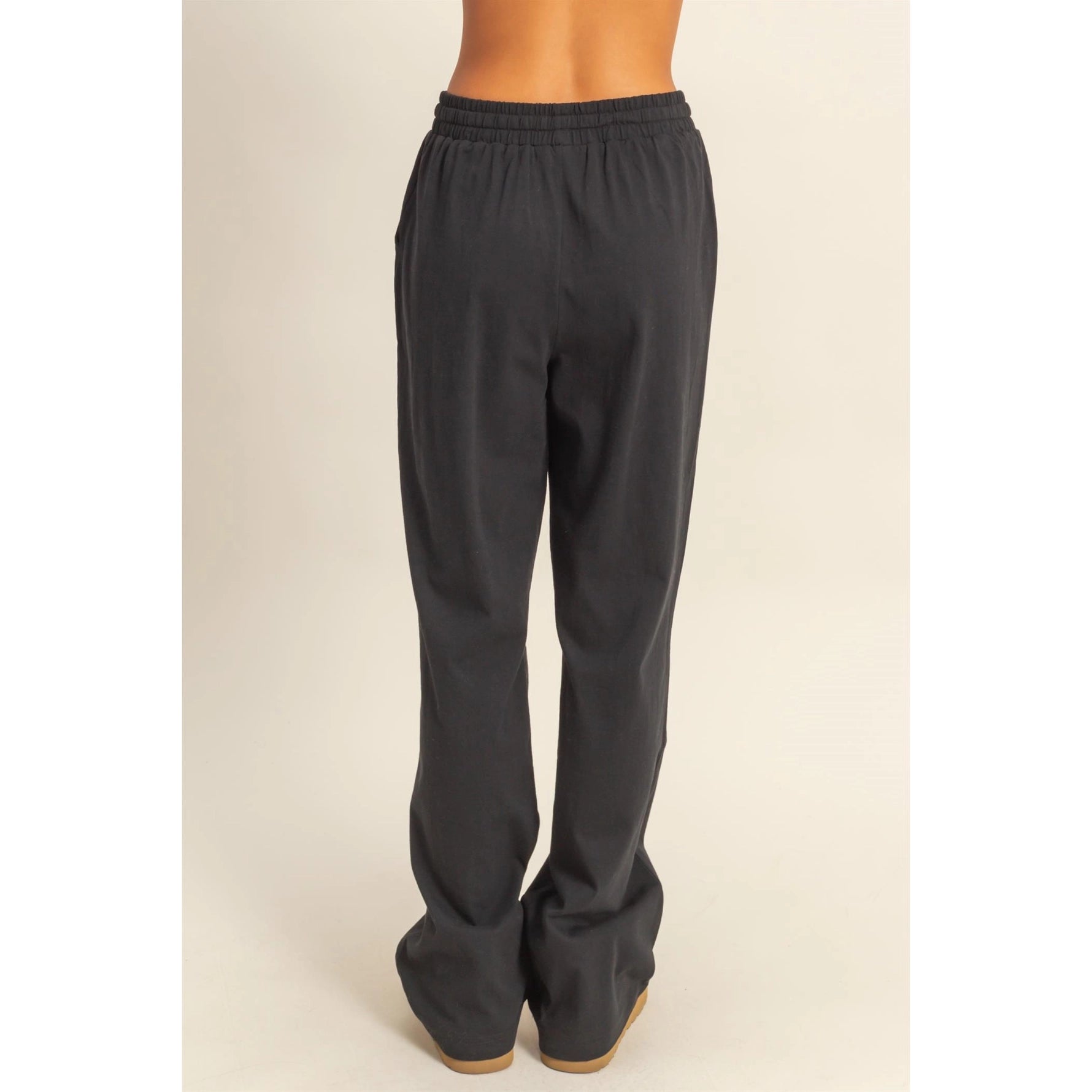 Drawstring High-Waisted Pants