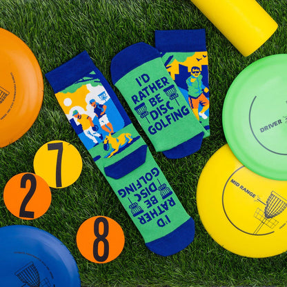 I'd Rather Be Disc Golfing Socks