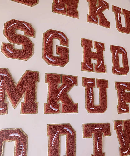 2.35 inch Iron on letters, Football letter, Chenille varsity