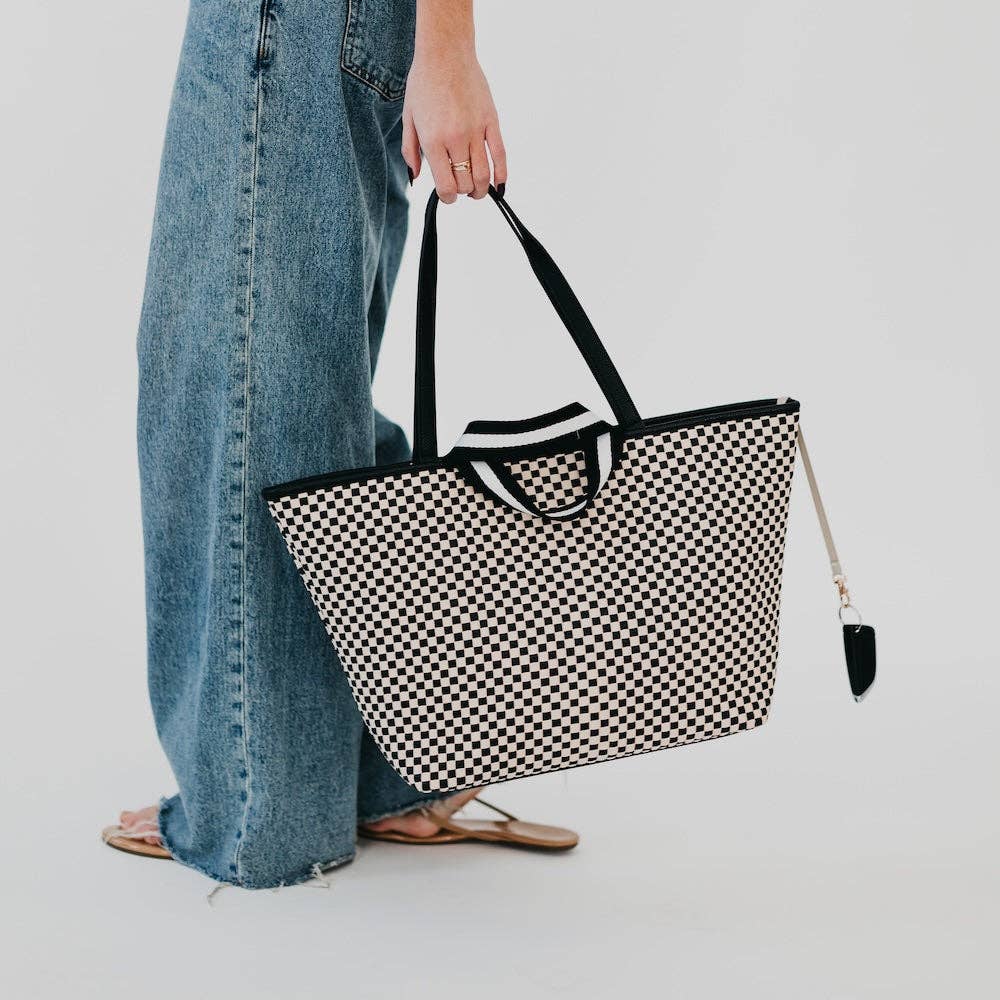 Woven Tiffany Organizer Tote Bag