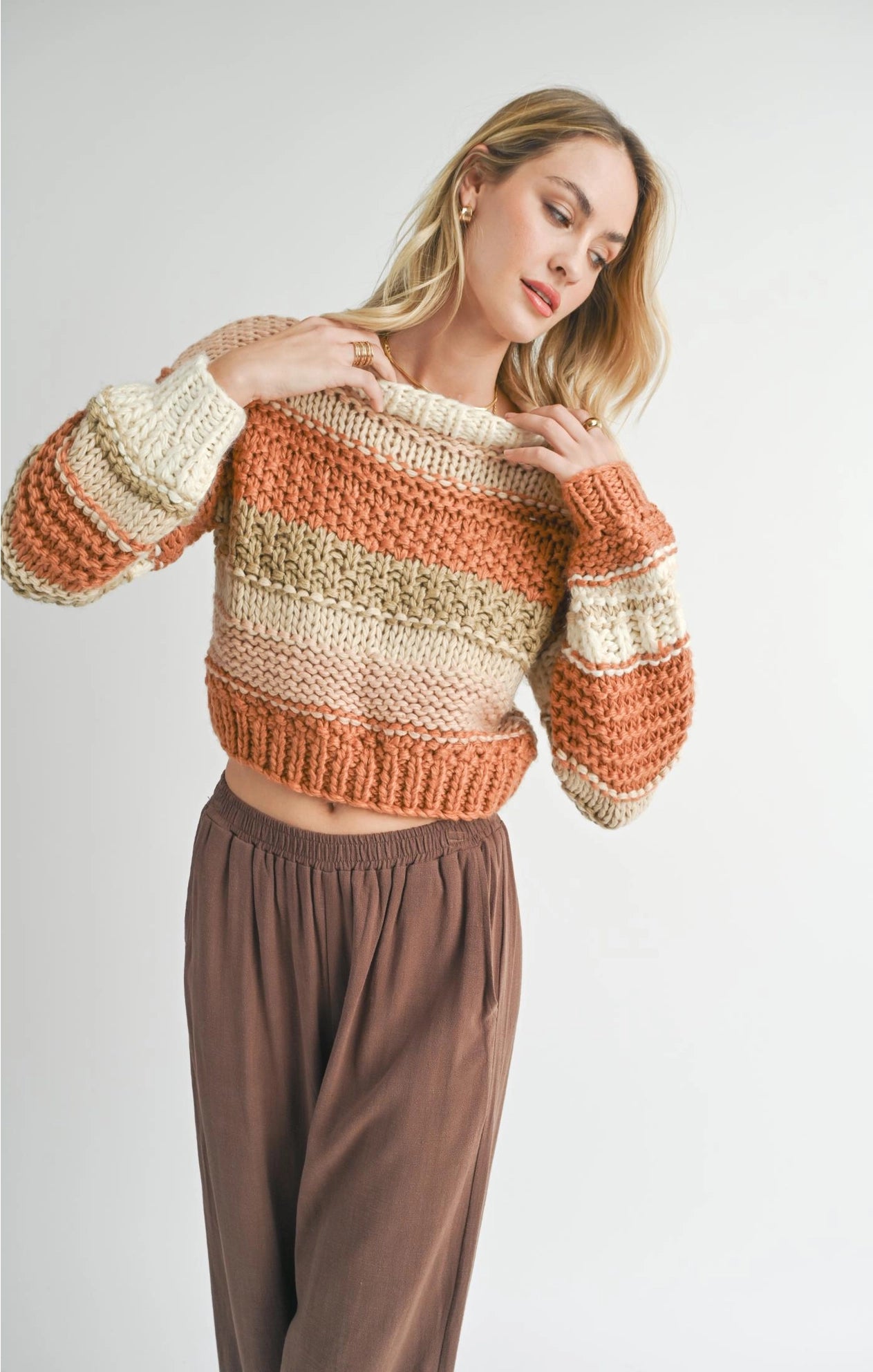Butter Pecan Chunky Sweater