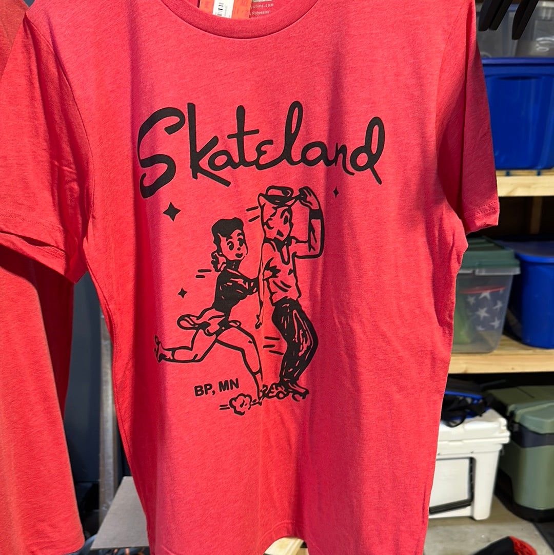 Skateland - Heather Red Tee