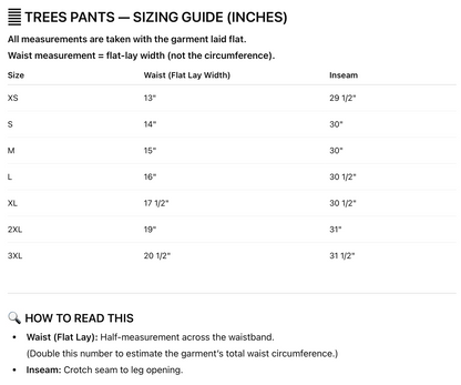 🔥 SWEATPANTS - LIMITED PREORDER — “TREES” (ADULT + YOUTH) 🔥