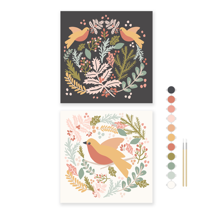 Holiday Spirit Meditative Art Paint by Number Kit+ Easel
