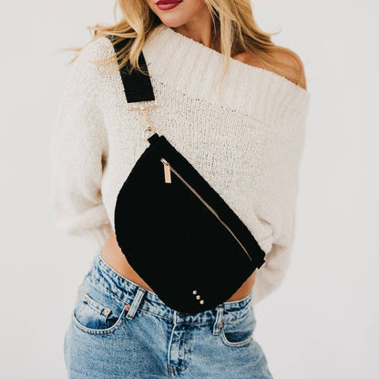 Suede Westlyn Woven Bum Bag