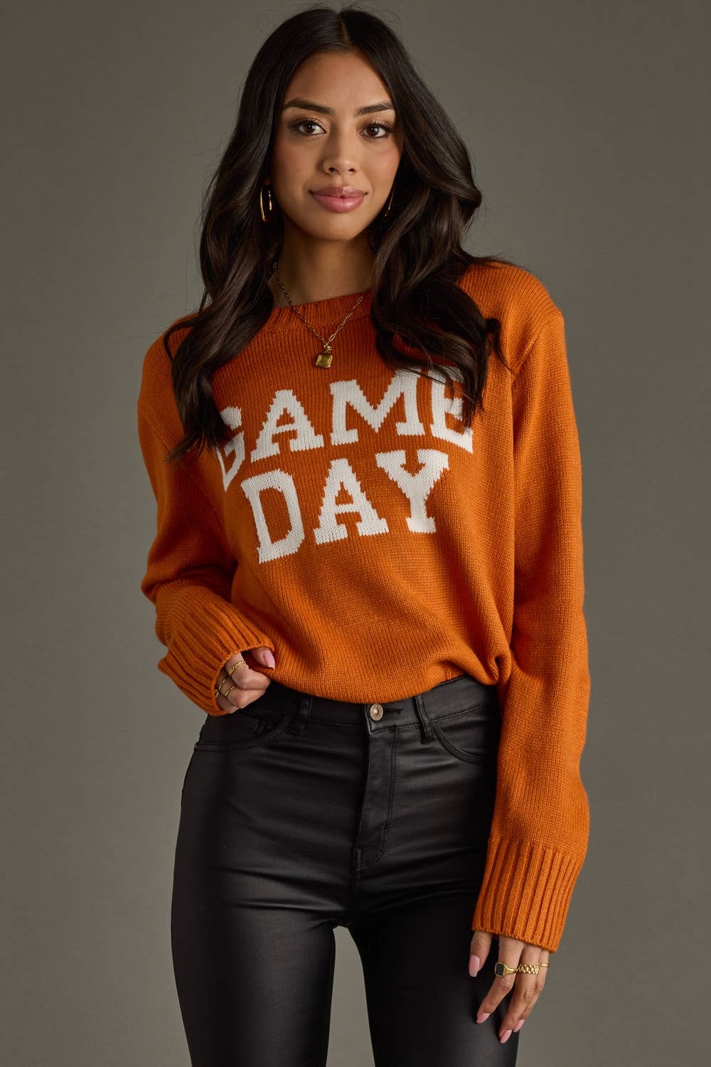 Orange Game Day Sweater