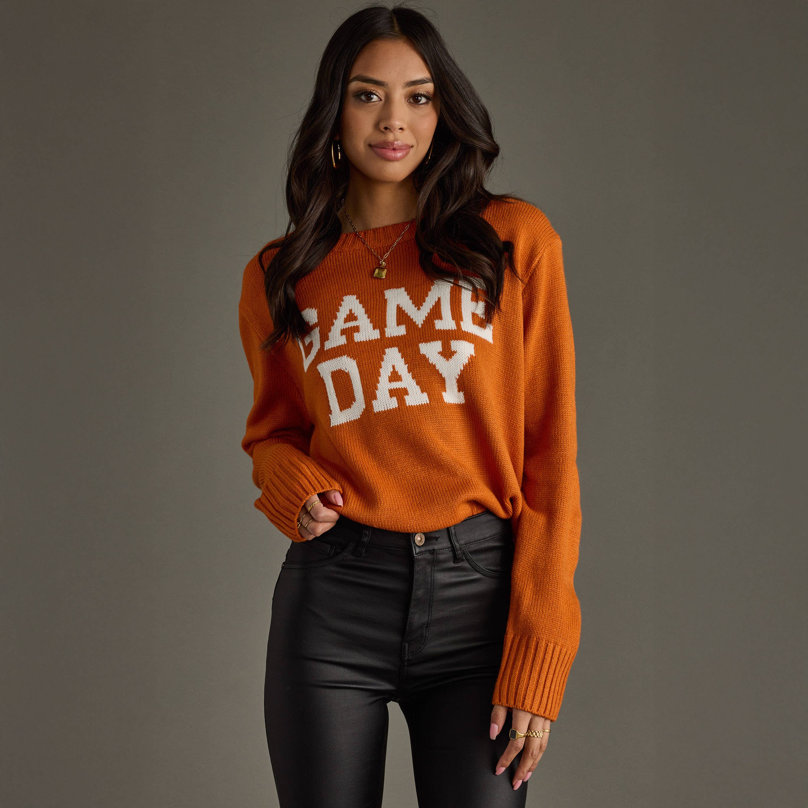 Orange Game Day Sweater