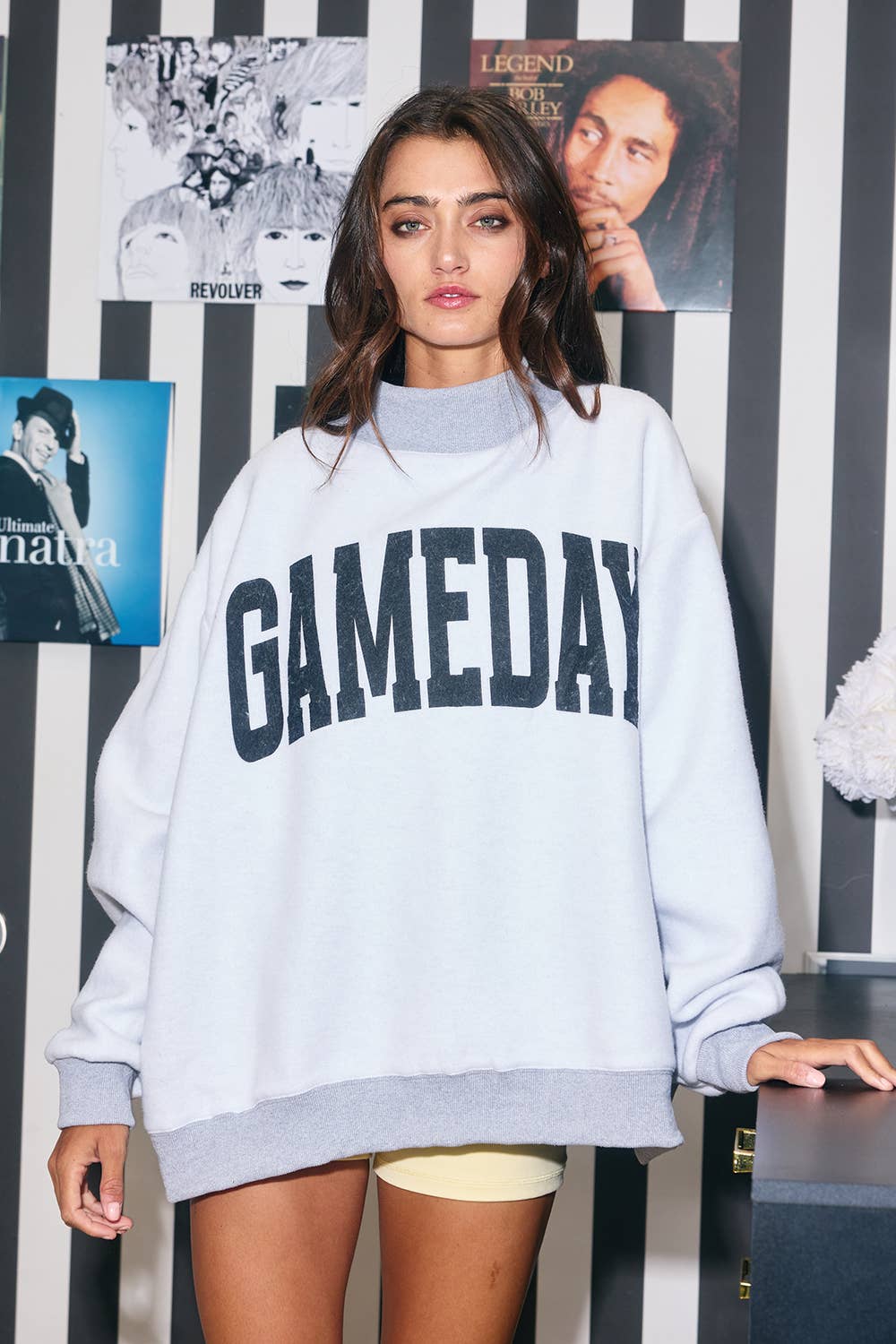 FOOTBALL 'FOOTBALL & GAMEDAY' Reversible Sweatshirt