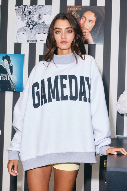 FOOTBALL 'FOOTBALL & GAMEDAY' Reversible Sweatshirt