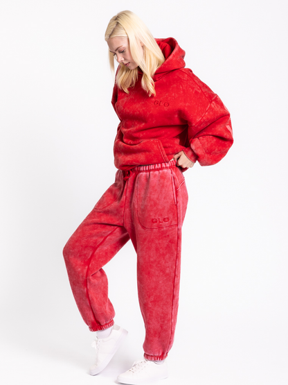 Kingdom Essential Hoodie - Snow Wash - True Red