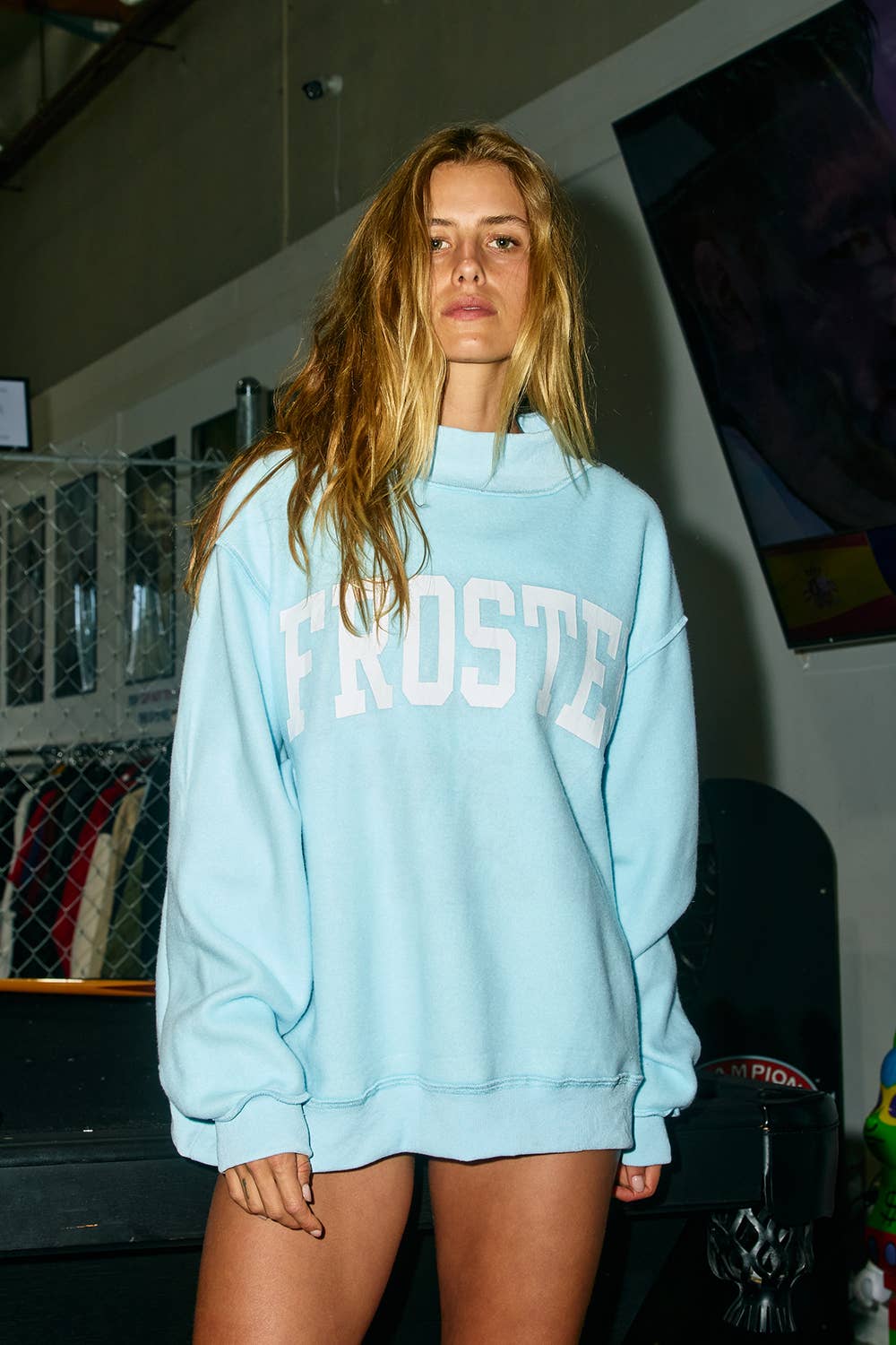 'SNOW DAY/FROSTED' Reversible Mock-Neck