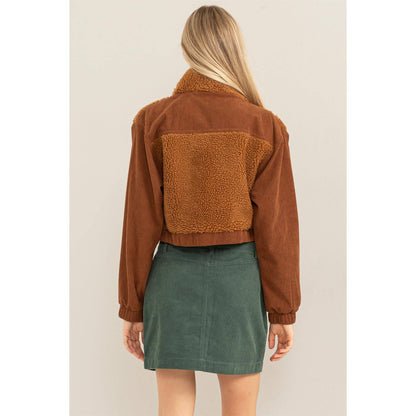 SHERPA AND CORDUROY JACKET