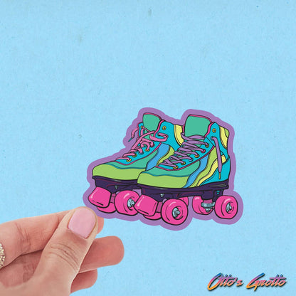 90s Roller Skate sticker, funny stickers, Retro Stickers