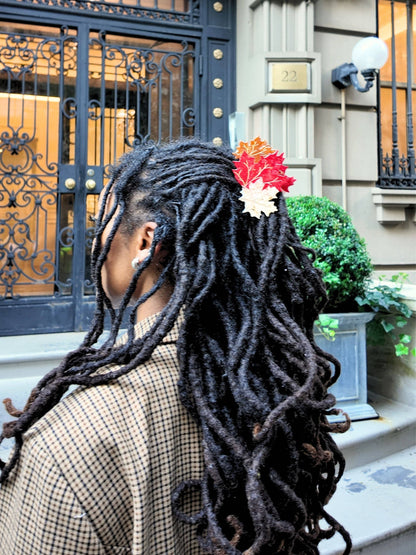 Hand-painted Maple Leaves Claw Hair Clip