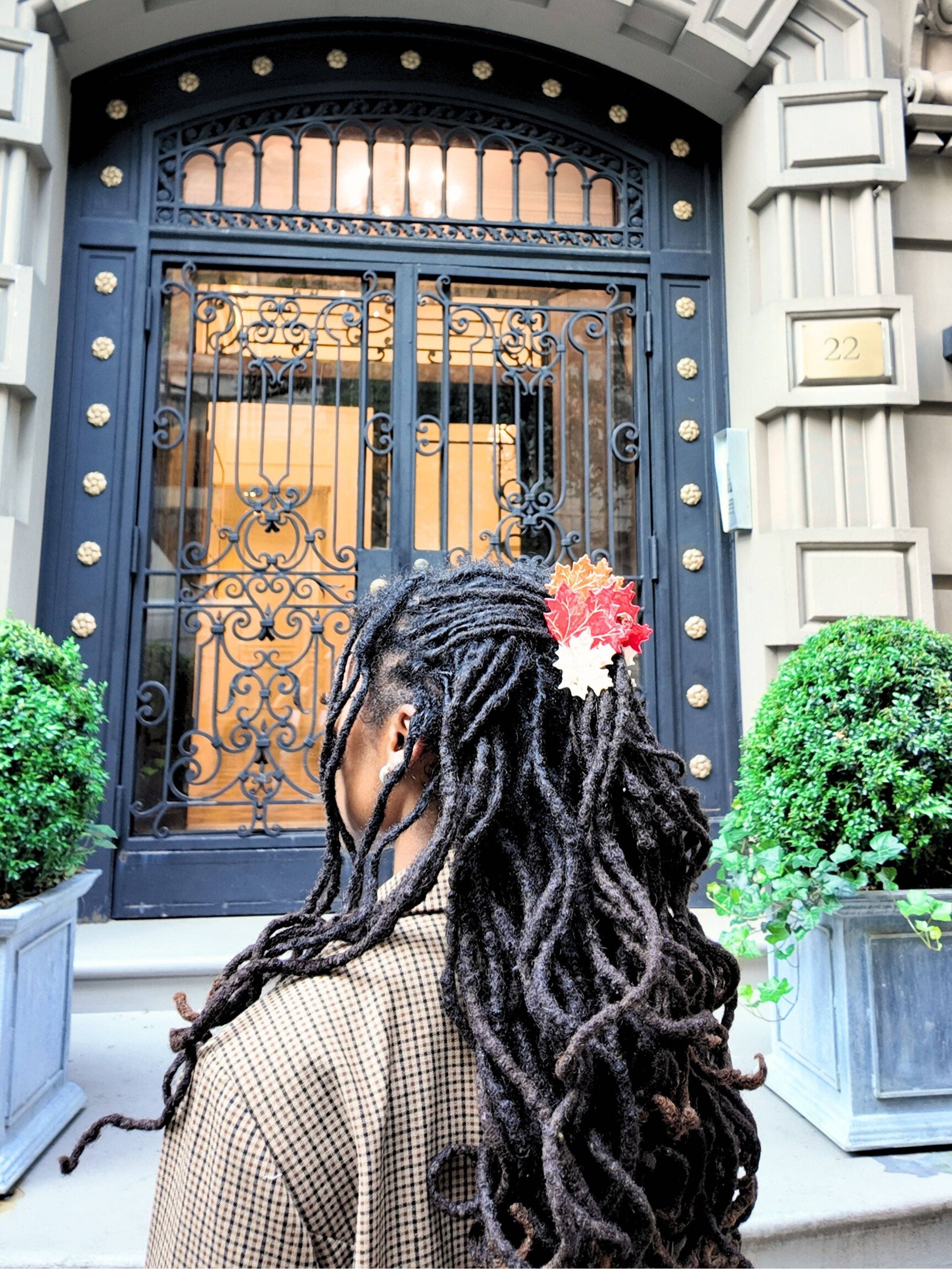 Hand-painted Maple Leaves Claw Hair Clip