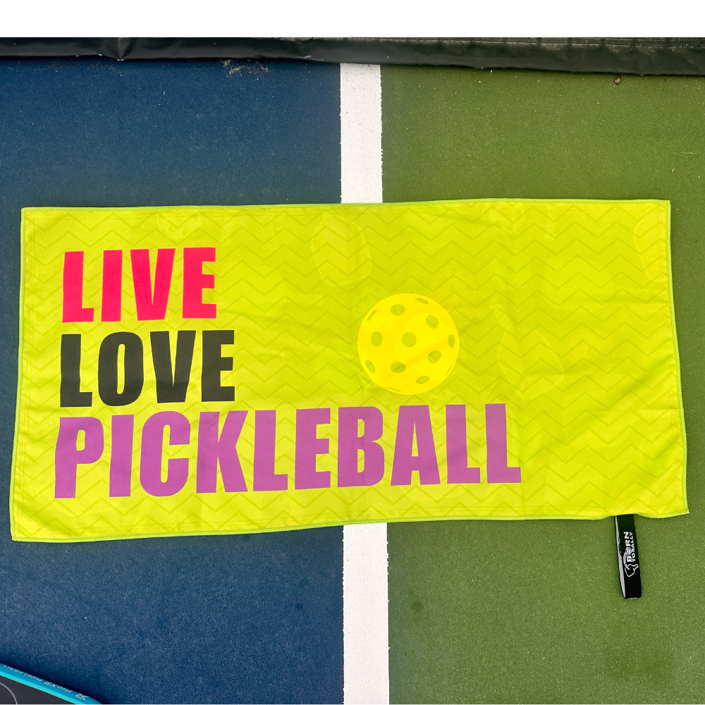 Live Love Pickleball Microfiber Athletic Towel