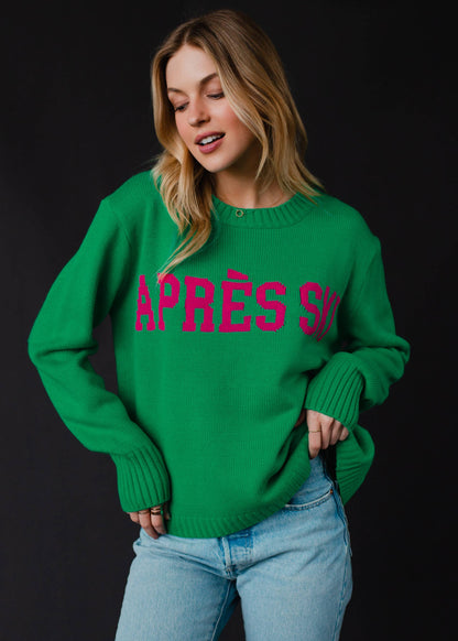 Green Apres Ski Sweater