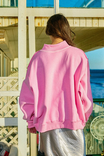 JESUS CAMO | Camo Embroidered Mockneck Sweatshirt
